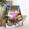 1pc Blanket My Singing Monsters Print Design, Lightweight Blanket for Sofa, Bed- Soft &Warm, Gift for All Seasons like Christmas, Halloween