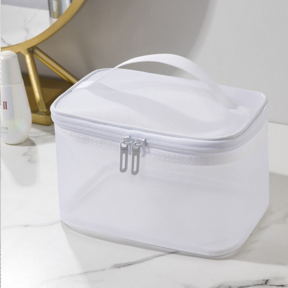 1/2/3 Layers Cosmetic Storage Bag Zipper Toiletries Organizer Handbag Mesh Cosmetic Bags Outdoor