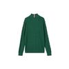 Tommy Hilfiger Молния Вязаный однотонный деловой свитер с воротником-стойкой Мужской свитер Темно-зеленый 78J9816-302