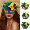 Brazilian Carnival Masquerade Half Face Mask Irish Festival Feather Flower Mask Party Eye Masks