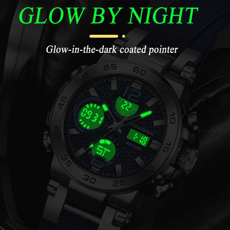 LIGE новые модные мужские часы 50 м водонепроницаемые светящиеся спортивные кварцевые часы автоматические наручные часы с датой и временем