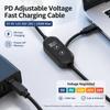 Кабель-усилитель питания DC 5V/9V/12V/15V/20V Линия усиления 8 адаптеров Модуль быстрой зарядки PD Кабель USB-разъем Быстрая зарядка