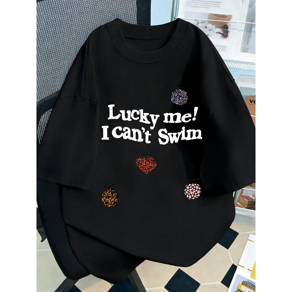 Plus Size One Piece Anime Printed Men and Women Tshirt Casual Parent Child Top Fashion Summer Harajuku Style Street Wear Y2K