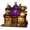 3D Wooden Puzzle Doll House Craft DIY Small House Kit Building Assembly Toy Home With LED Light Dollhouse Kids Adults Gifts