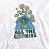 Sesame Street Unisex Adult All The Cookies Cookie Monster Hoodie