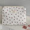 Floral Toiletry Cosmetic Pouch Flower Printed Makeup Lipstick Case  Makeup Accessory