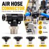 4-6mm Tube Quick Fitting Tee Male Threaded Port Push To Connect Fitting  Industrial Piping