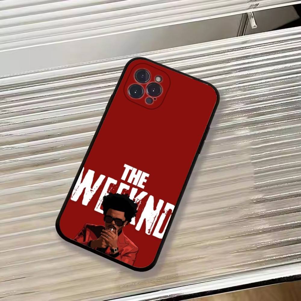 Чехол для телефона T-THE Weekend Singer для iPhone 17,16,15,14,13,12,11 Plus,Pro Max,XS, Мягкий силиконовый черный чехол
