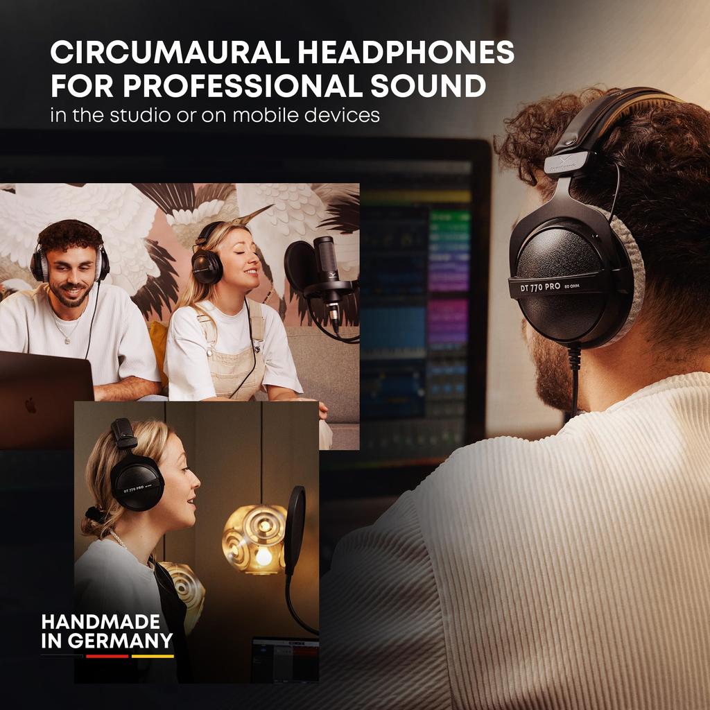 Beyerdynamic DT 770 PRO 250 Наушники для студийного мониторинга Закрытые Накладные