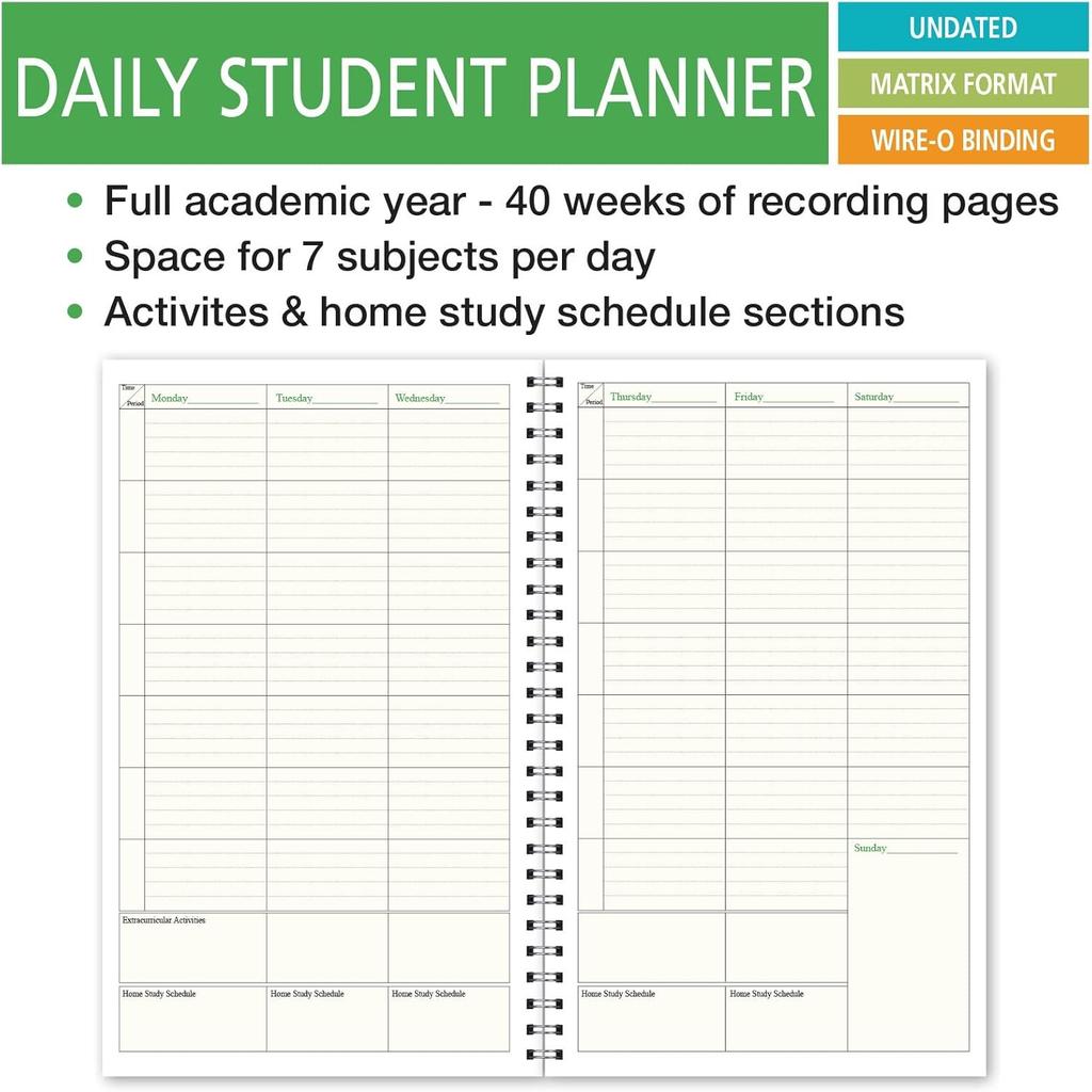 Elan Publishing Company Deluxe Full-Year Student Planner for High School 40 Weeks (HS-90)