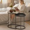 Set of Two Industrial Nesting Tables - Grey