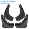 Mudguards for SKODA OCTAVIA A5 2005-2013 Splash Guards 4 PCS Front Rear Fender Car Accessories Car Mud Flaps