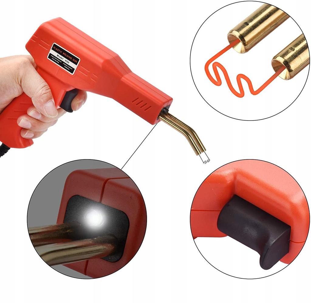 H50 Plastic Stapler + 200 Staples, Cutter, Pliers