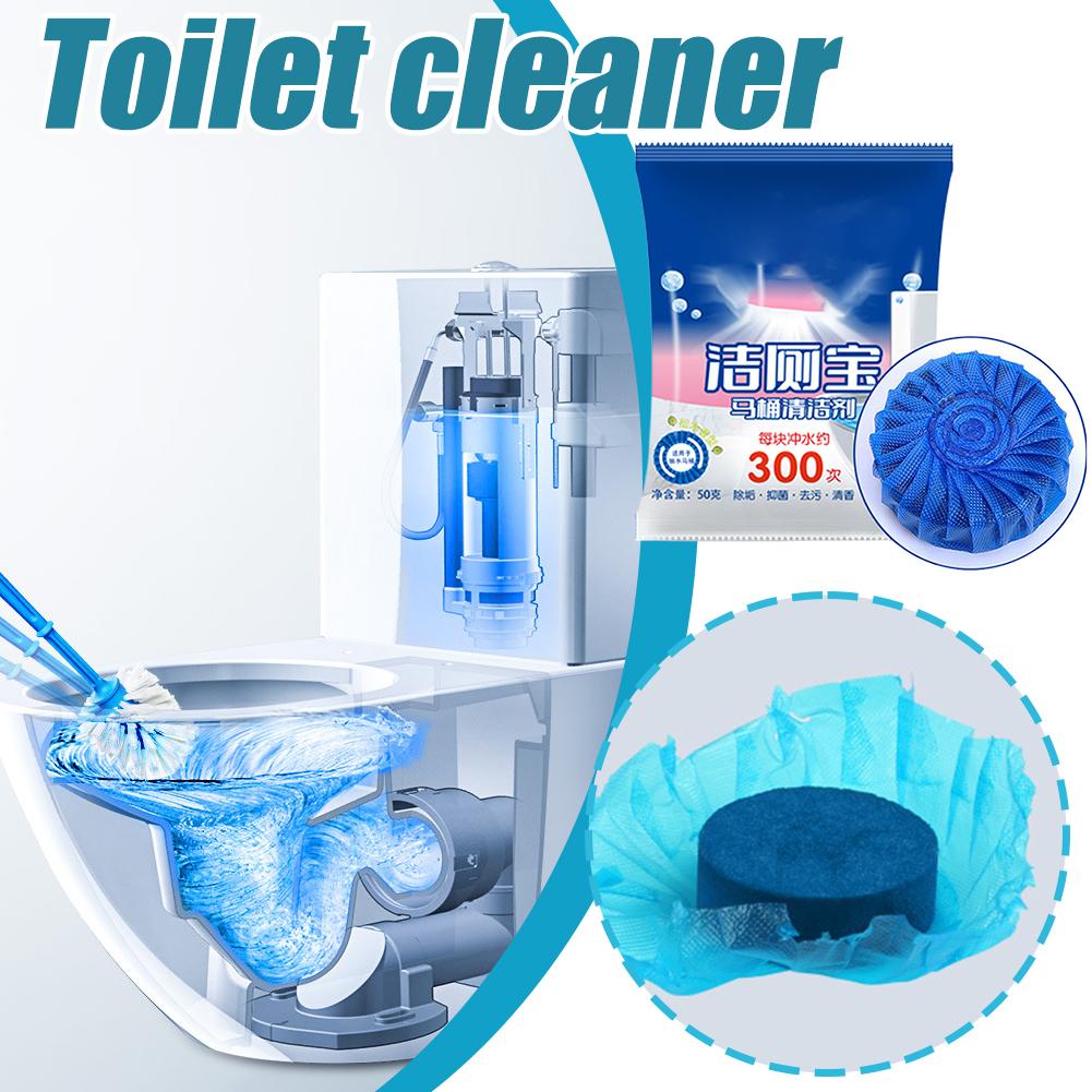 Automatic Toilet Bowl Cleaner Tablets Drain Tank Cleaning Bathroom Remover Deodorization Stain L8J3