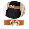 Stretchy Waist Cincher Elegant Wide Chain for Dress Elastic Waistband Trendy Underbust Waist Chain Wide Belt