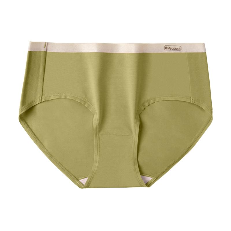 Ультра-эластичное нижнее белье, удобное длинное штапельное хлопковое шелковое нижнее белье со средней талией, женское нижнее белье из чистого хлопка