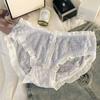 Plus Size Women's Panties Women's Briefs Mid-waist Breathable Hip Lift Sexy Pure Wind Translucent Lace Edge Underwear