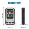 3-in-1 Carbon Monoxide Detector CO Tester Gas Leak Alarm Type C Rechargeable Home Air Detector Temperature and Humidity Meter