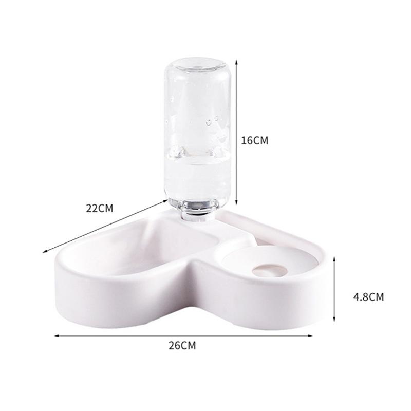 Автоматическая миска для питья Love Pet Bowl, влагостойкая миска для кошек, миска для собак, многофункциональная двойного назначения для питья и кормления