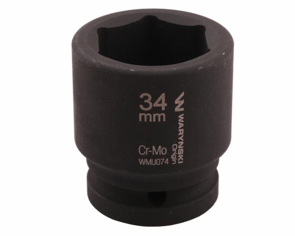 Nasadka Udarowa Sześciokątna 3/4". 34 Mm. Crmo. Din 3129. Waryński
