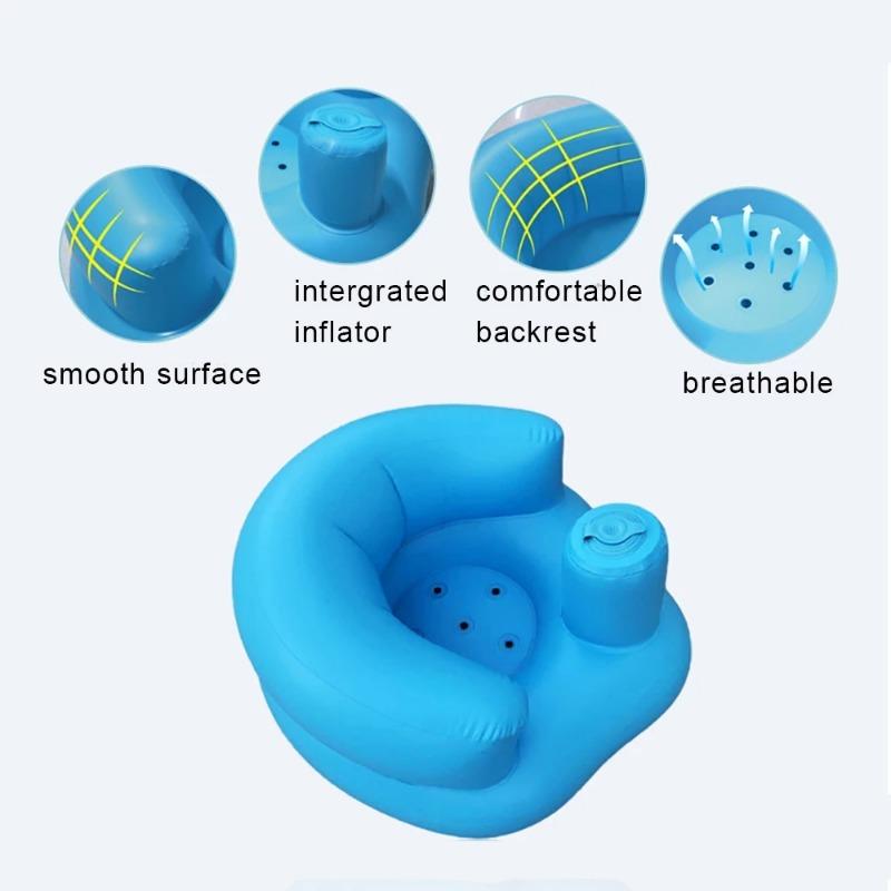 Baby Bath Chair Inflatable Armchair Children's Sofa Portable Lounger for Kids Newborn Armchair Child Beach Chair Baby Soft Sofa