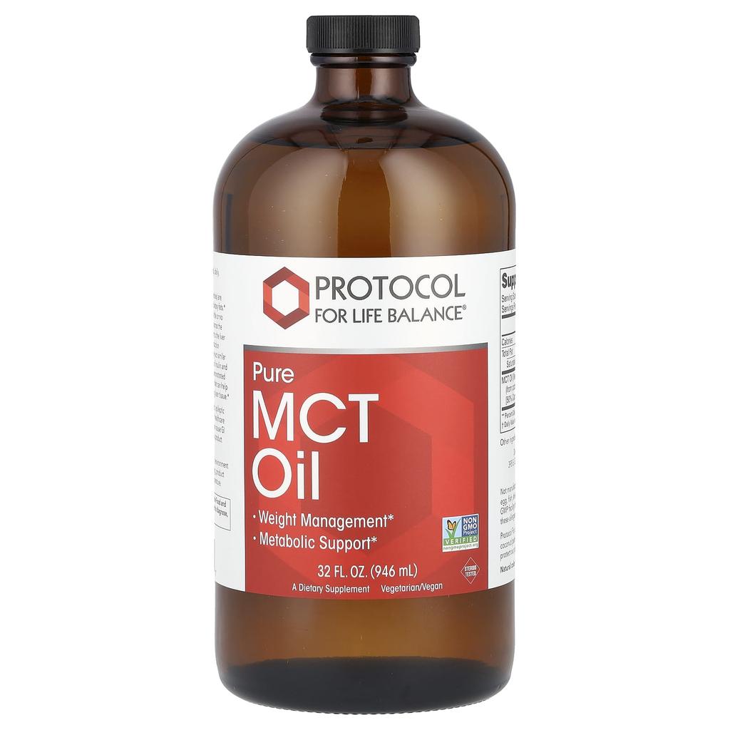 Protocol for Life Balance, чистое масло MCT, 32 жидких унции (946 мл)