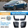 For Honda Civic 9 9th Gen FB Sedan 2012 2013 2014 2015 Car Fender Mudguard Mud Flaps Guard Splash Flap Car