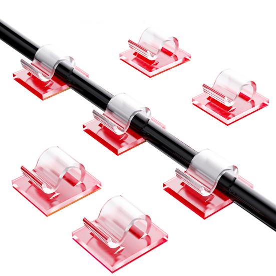 12 шт., кабельные зажимы, органайзер для шнура, простая установка на клей, мини-размер, шнур для зарядного устройства для телефона