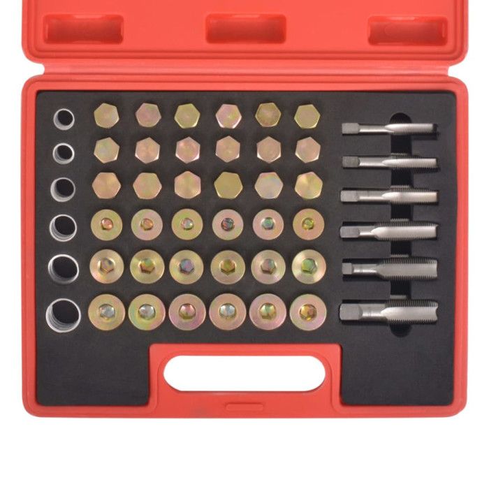 VidaXL Kit de réparation de filetage de bouchon de vidange d'huile