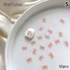 50Pcs Resin Bow Nail Charm Bulk Mix Size 3D Ribbon Bowkont Mini Kawaii Nail Art Accessories Diy Cute Nails Decorations