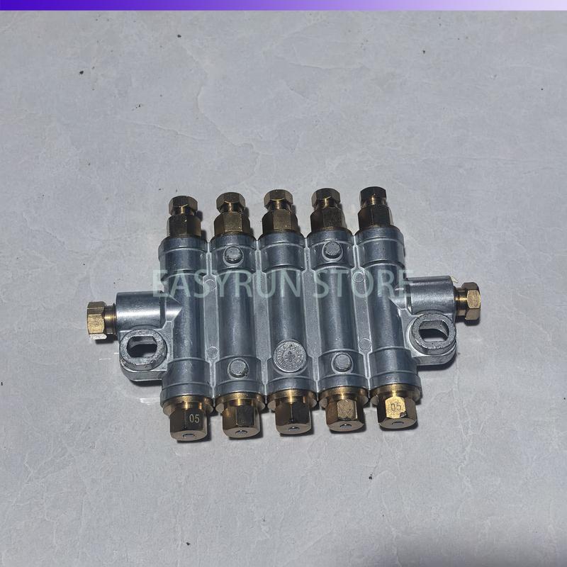 BATON 5 Ways Detective Volumetric Grease Oil Distributor Value Manifold Block For Centralized Lubrication System