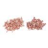 100 Sets Metal Studs Rivets Rose Gold Strong Luster High Hardness Metal Leather Rivets for DIY