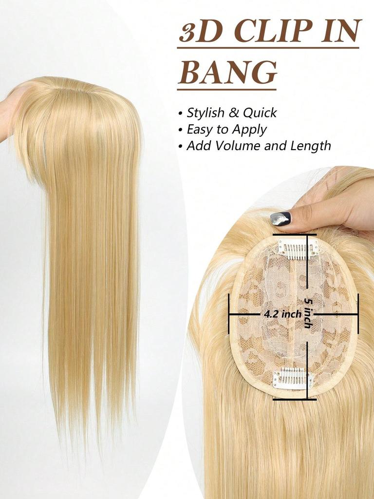 Синтетический длинный прямой верхний слой для волос с челкой, накладные волосы, натуральный сменный чехол, термостойкий для женщин, искусственный парик