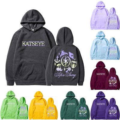 Женская модная повседневная универсальная повседневная толстовка с капюшоном, повседневная толстовка с длинными рукавами и нашивками сверху