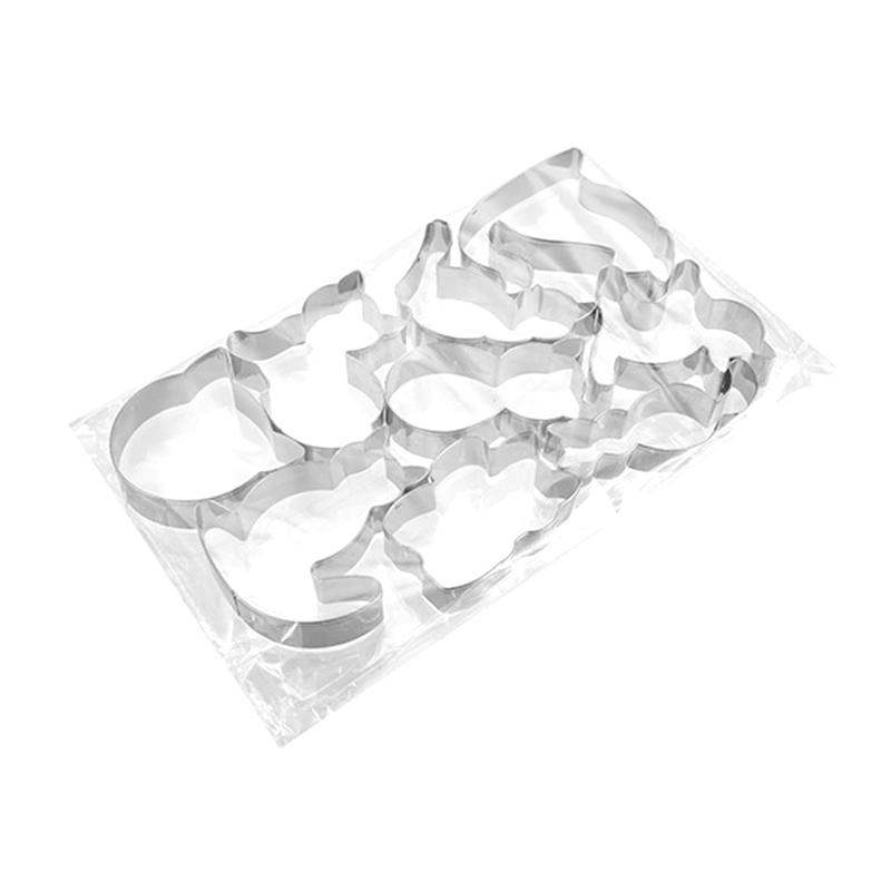 9 шт. формочки для печенья в форме котенка, формочки для печенья, инструменты для выпечки, кухонные принадлежности, подарок на домашнюю вечеринку