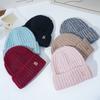 New Hat for Women's Warm Winter Knitted Hat Korean Version of Versatile Big Head Circumference Windproof Ear Protection Wool Hat