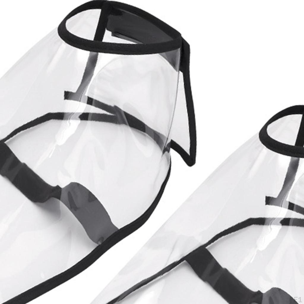 Чехол для обуви для стрижки салона ног износостойкий ПВХ 1 пара прочных прозрачных парикмахерских волос