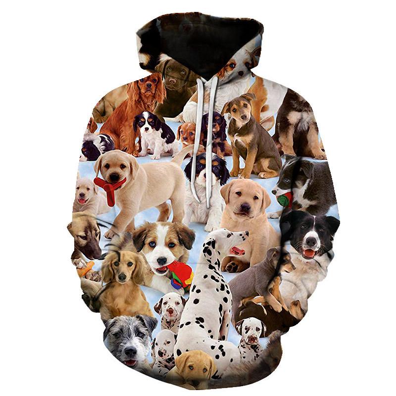 German Shepherd Dog Men 3D Print Fashion Popular Sweatshirt Spring Autumn Men's And Women's Pullover Street Harajuku Hoodies