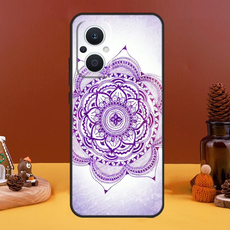 Чехол с индийской цветочной хной и мандалой для OPPO Reno 4Z 5Z 8T 10 Pro 11 F 4 6 7 8 5 Lite OPPO Find X6 X5 Pro X2 X3 Lite