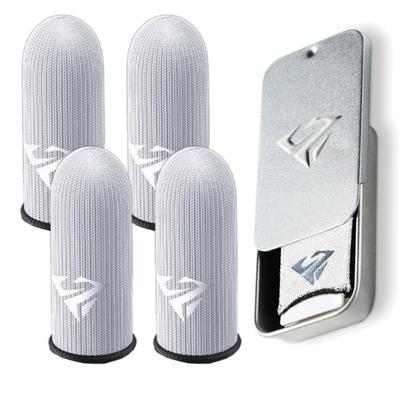 2 пары перчаток на пальцах для мобильных игр, устойчивые к поту, противоскользящие, с рукавами для сенсорного экрана, дышащие игровые перчатки на пальцах