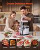 Electric Meat Grinder, 2.3 kg/Min Capacity, #8 Meat Mincer with 3 Grinding Plates, 3 Sausage Stuffing Tubes & Kubbe Kit, 700W/0.77HP Sausage Stuffer