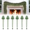 Christmas Wreath Hanger Silicone Xmas Garland Holder Reusable Adhesive Straps Wreath Holder for Mantel Fireplace Front Door Festive Decoration