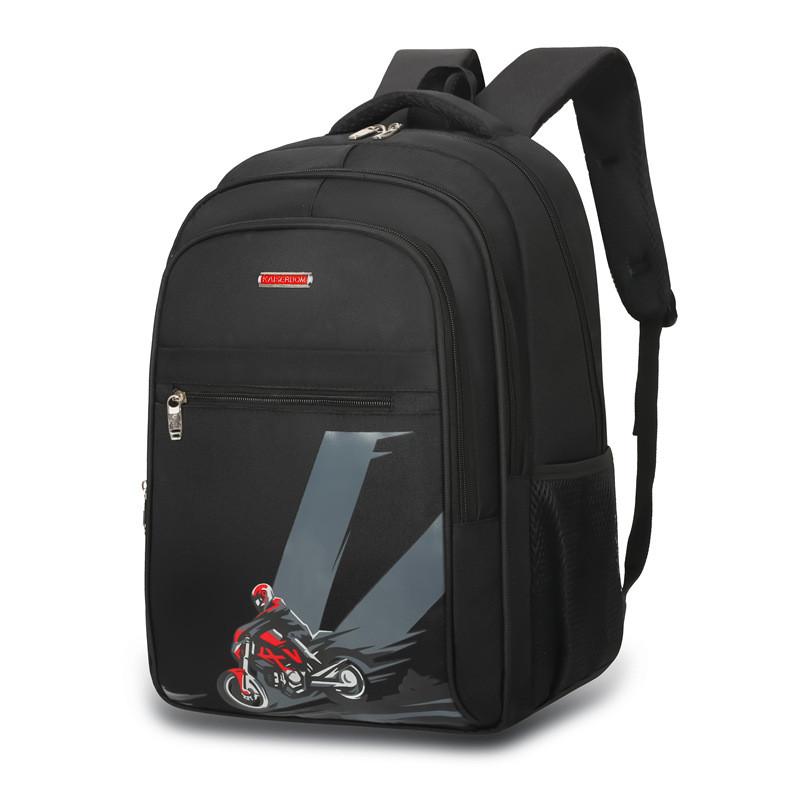 Oxford Backpack With Breathable Design 16in Laptop Bag Arc Shoulder Straps Unisex