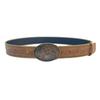 Vintage Cowboy Belt PU Leather Western Belt Fashion Women Belt  for Jeans Pants Dresses