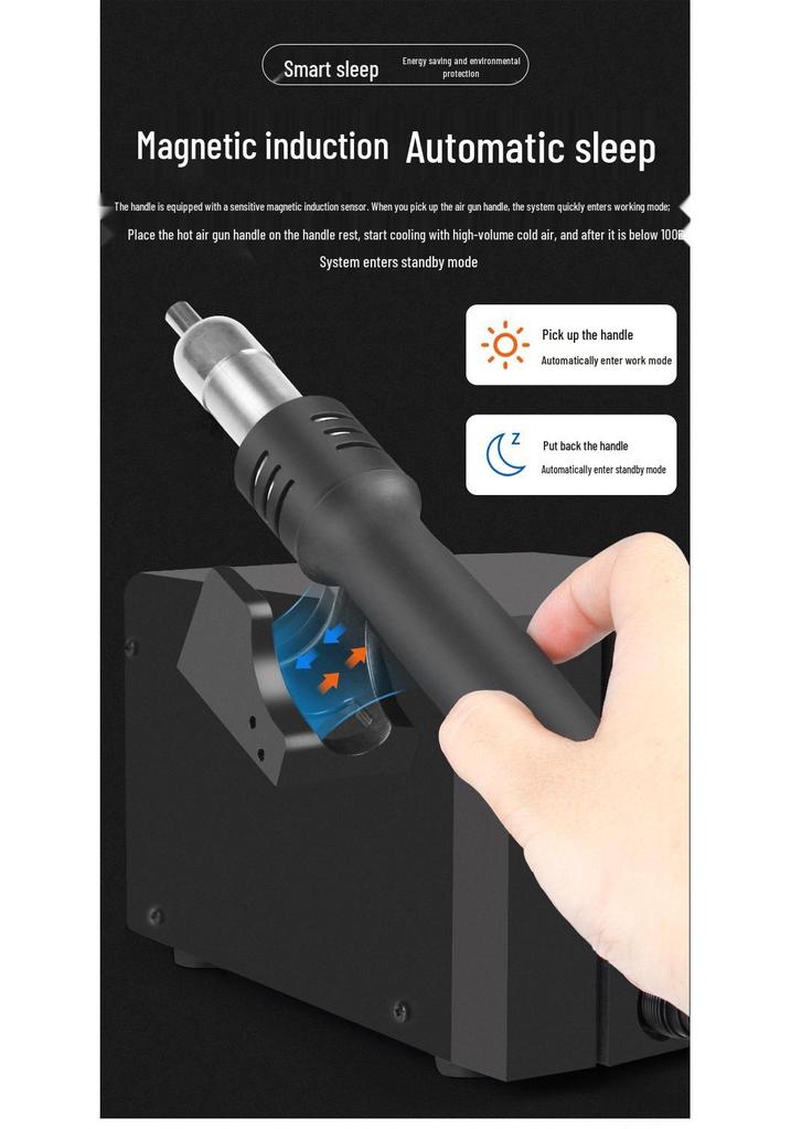 Цифровая термовоздушная паяльная станция Quick 862DA+ высокой мощности без свинца 862DW+ для ремонта мобильных телефонов