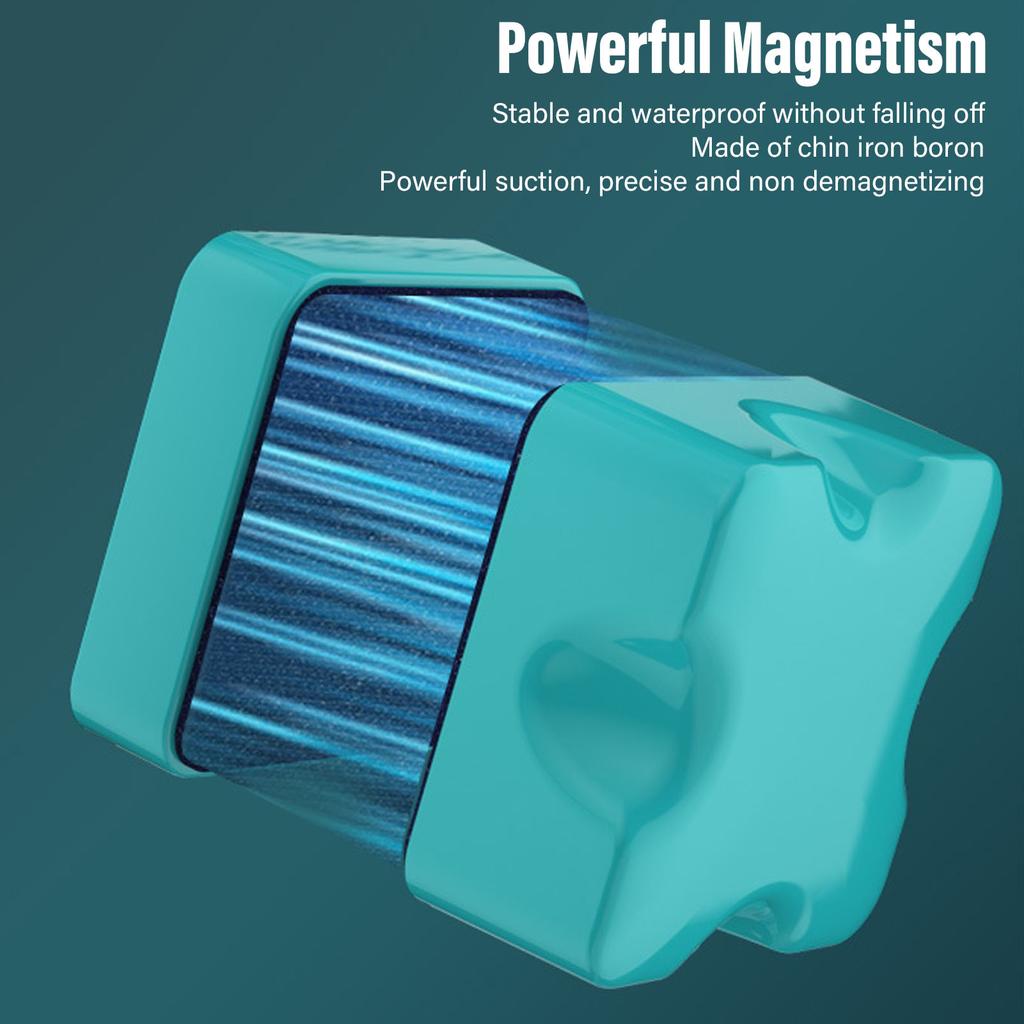 Floating Aquarium Algae Scraper Magnetic Glass Cleaner Plastic Magnetic Brush for Aquarium
