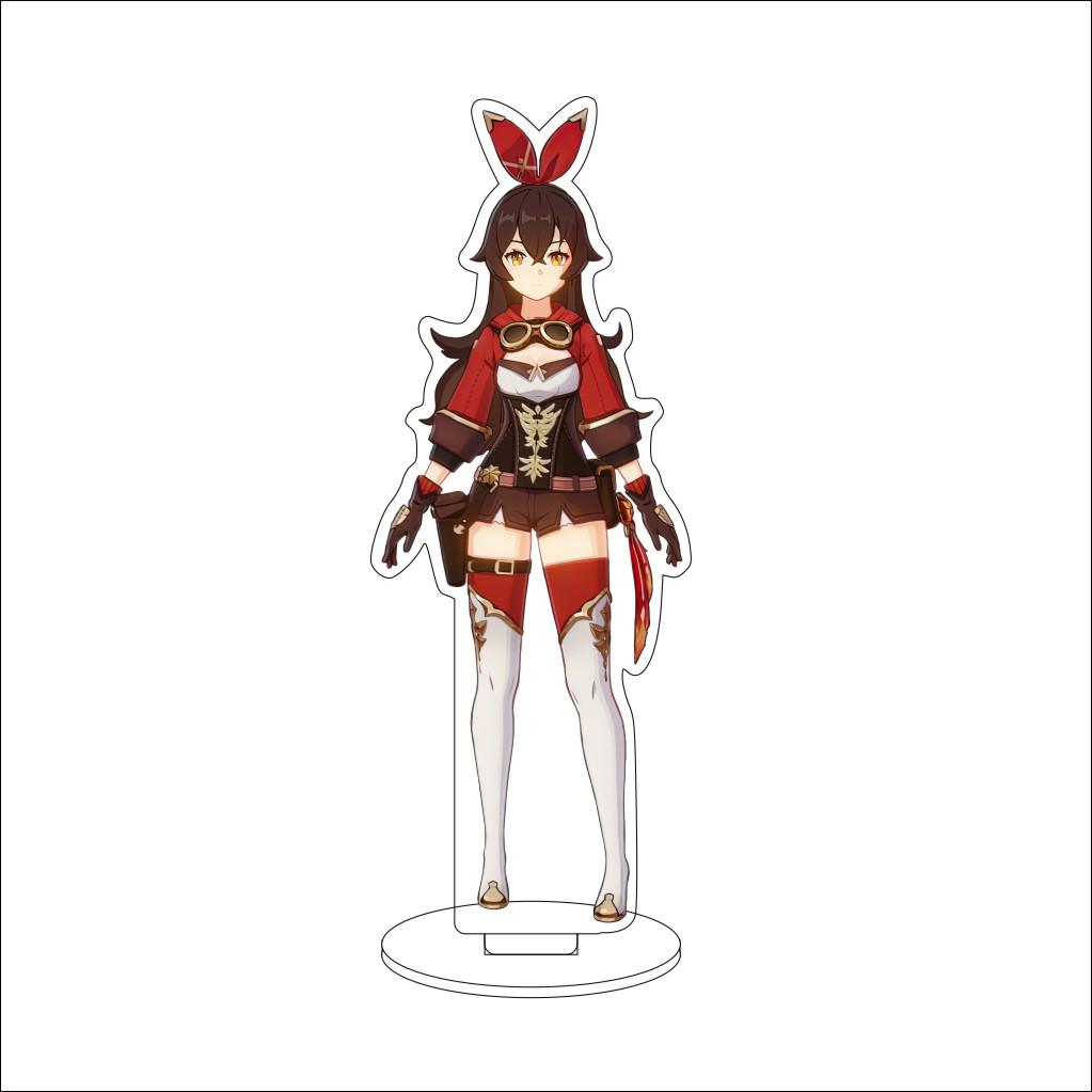 16CM Anime Genshin Impact Cosplay Acrylic Stand Ornaments Aether/Lumine/Paimon/Asmoday/Ronova  Figure Stand Halloween Gift
