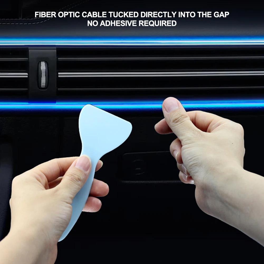 2/3M Автомобильная атмосфера Салонная светодиодная лента с RGB-подсветкой Управление через приложение USB с RGB LED Неоновая подсветка Атмосферные декоративные лампы
