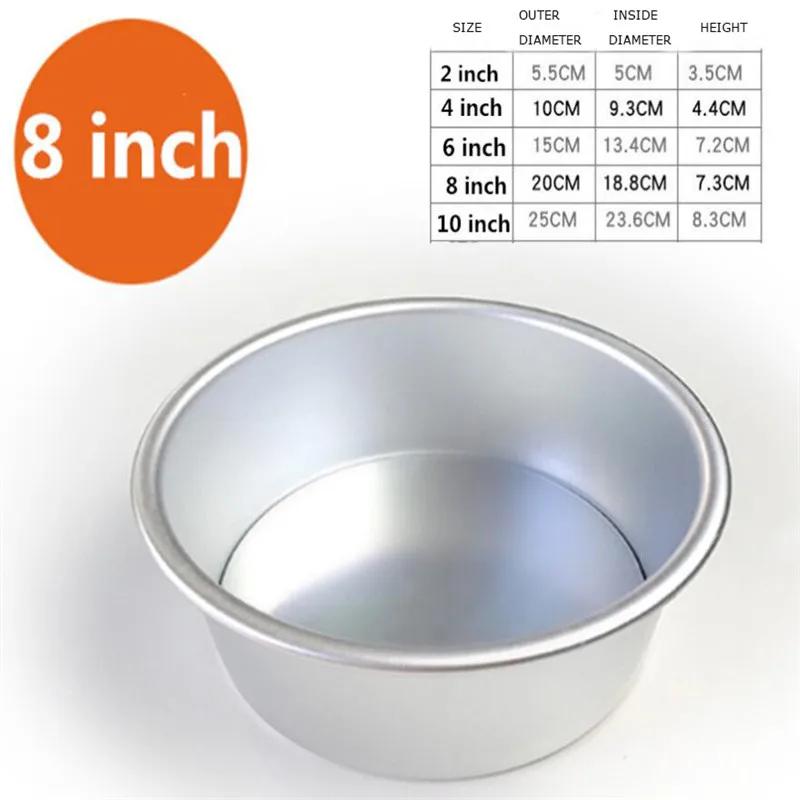 6/8/10 дюймов круглая форма для выпечки с подвижным дном, форма для украшения хлеба, антипригарное покрытие, поднос для инструментов для домашней кухни и духовки 1 шт.