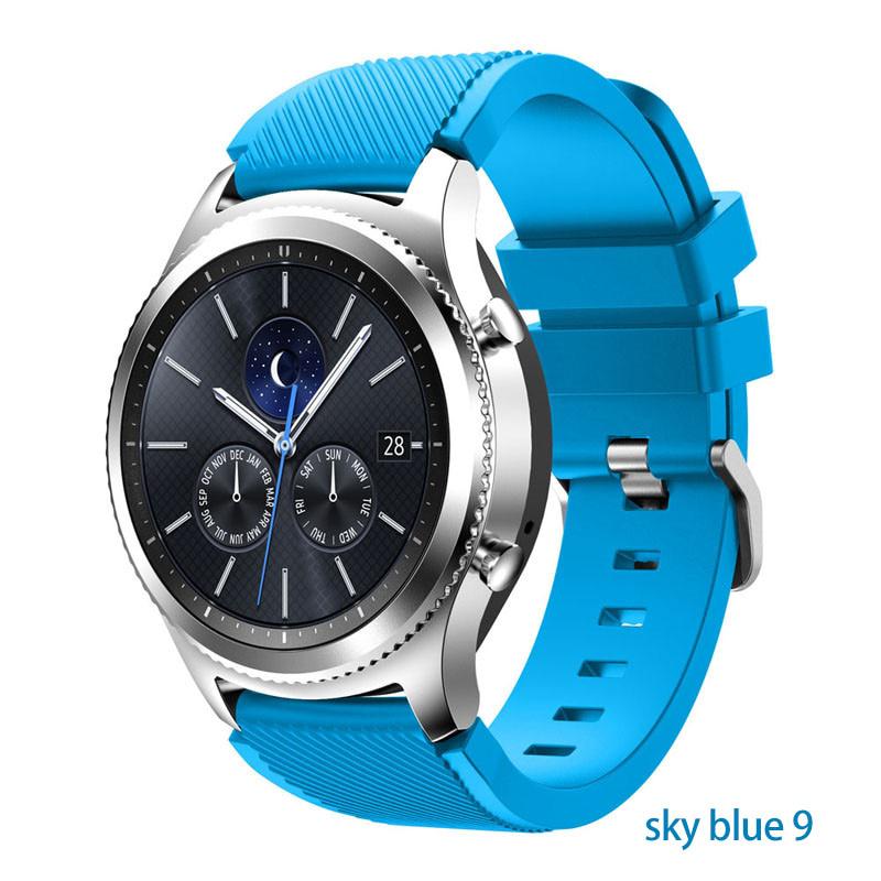 Ремешок 20 мм 22 мм для Samsung Galaxy Watch 4/Classic/46 мм/42 мм/active 2 Gear s3/S2, силиконовый браслет Huawei GT/2/GT2/3 Pro, ремешок